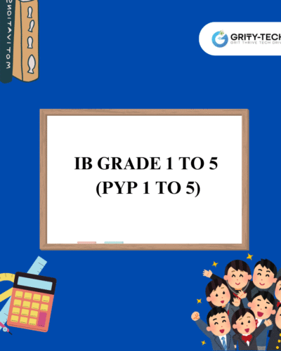 IB grade 1 to 5 (PYP 1 to 5)